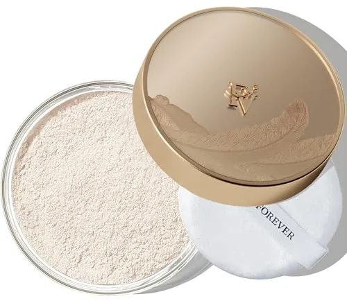 FV Polvos Translucidos Maquillaje, Acabado Mate, Control de La Grasa, Larga Duración, Polvos Fijadores Para Pieles Grasas y Secas, Translucent-Ivory