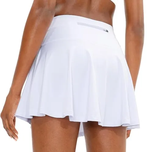 ThreeH Faldas de Tenis para Mujer Faldas Estiradas de Cintura Alta para Golf Faldas Deportivas para Correr Entrenamiento Ropa Activa