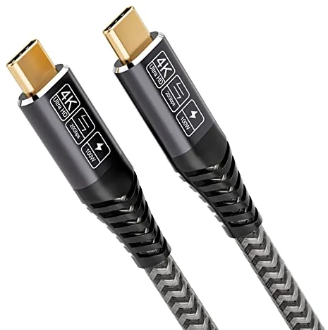 CAKOBLE Cable USB C a USB C 20 Gbps, USB 3.2 Gen2, 100W 20V/5A Cable Carga Rapida, 4K @ 60Hz de Transmisión Para Ordenadores Portátiles, Teléfonos Móviles, Dispositivos USBC 2M