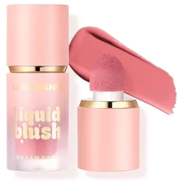 Beauty Searcher Maquillaje colorete líquido en crema gel para mejillas, suave, ligero y transpirable, de larga duración, a prueba de manchas, de aspecto natural, tinte piel (#101 TARTA DE AMOR)