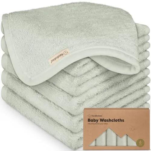 Paquete de 6 paños suaves para bebé, viscosa de bambú, toallas reutilizables para niños, 10 x