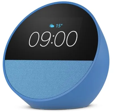 Amazon Echo Spot (última generación) | Despertador inteligente con sonido de calidad y Alexa | Azul