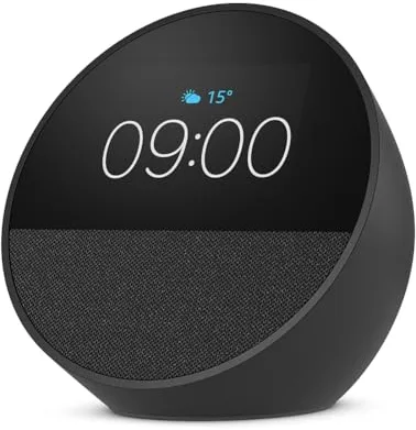 Amazon Echo Spot (última generación) | Despertador inteligente con sonido de calidad y Alexa | Negro