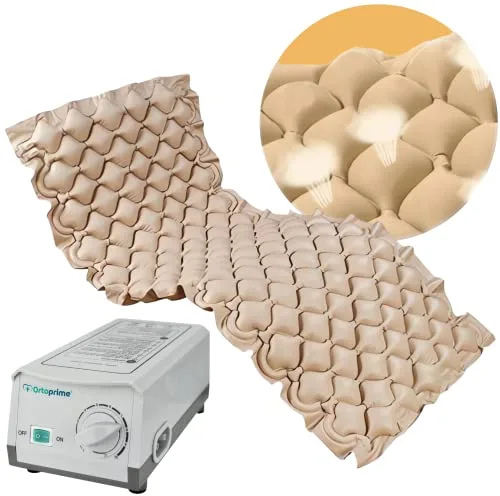 OrtoPrime Colchón Antiescaras Celdas Aire Alternante con Compresor Silence Confort Incluido - Colchones Antiescaras - Colchón Anti úlceras Antiescaras para Cama - colchón para Escaras 200x90x7cm