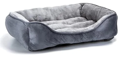 Nobleza Cama Perro Grandes, Cama para Perro Lavable, Cama de Perros Medianos Antideslizantes con Relleno de Fibras Super Suave, Cama para Mascotas Pequeños, 87 * 77cm