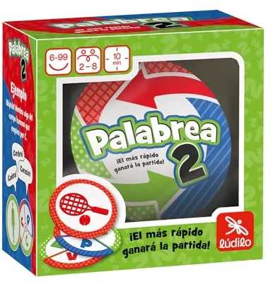 Ludilo - Palabrea 2 | Juegos De Mesa Niños 6 Años | Juegos Infantiles | Juegos De Mesa para 2 O Más | Juegos Educativos 6 Años O Más | Combínalo con Palabrea