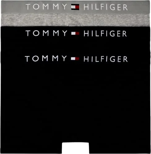 Tommy Hilfiger Pack de 3 Calzoncillos Bóxer Trunks para Hombre Ropa Interior, Multicolor (Des Sky/Grey Htr/Des Sky), L