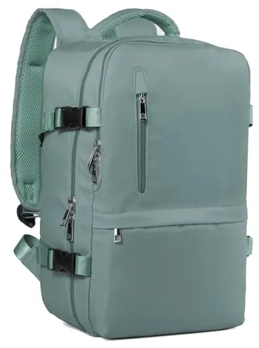 Hayayu Mochila Viaje Cabina Avion 40x20x25, Mochilas Cabina para Ryanair 40x30x20cm Maletas De Viaje Mujer Hombre Equipaje De Mano 40x20x25 Bolsa 20L con Orificio De Carga Y Bolsillo Antirrobo