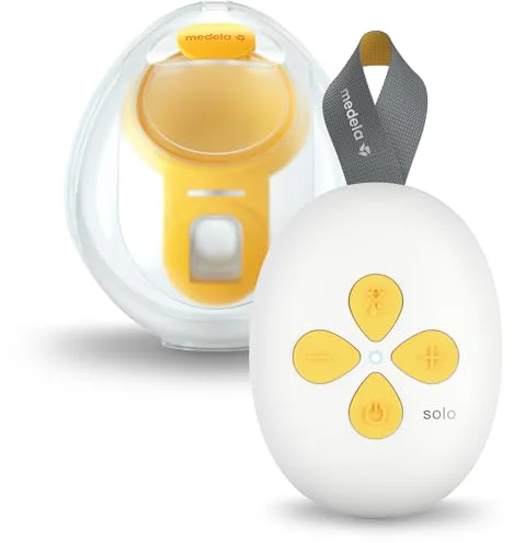 Medela Solo Hands-Free extractor de leche eléctrico, individual, compacto y ligero, compatible con la aplicación Medela Family