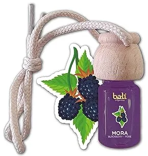 Bali fragancias Ambientador de coche MORA 6 ml 0% alcohol, absorbe el mal olor de tu vehículo