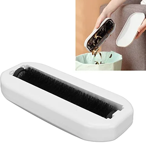 Cepillo para Migas con Ruedas, Barredora de Migas de Mano Reutilizable Recolector de Desechos de Cabello Suave para el Hogar Barredora de Migas con Ruedas para Mesa Sábanas