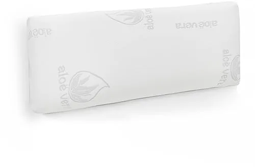 Aitsse- Almohada viscoelástica con núcleo 100% Viscoelástico, Funda de Aloe Vera Desenfundadle, Ergonómica, Anti bacterias, Termorregulable y Libera la presión Cervical. (Visco 135 cm)