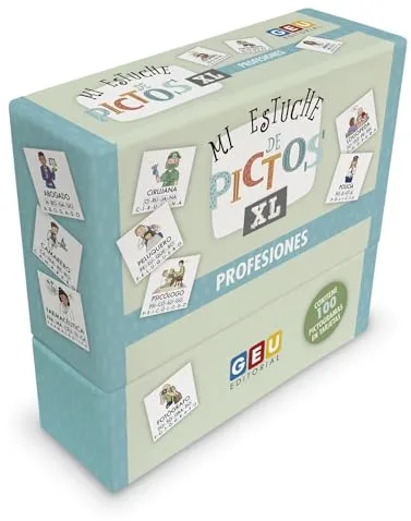 Flashcards en español para Aprender a Leer y Escribir. 100 Tarjetas didácticas con Pictogramas Autismo | Aprender Las silabas. Vocabulario de Profesiones