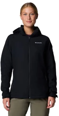 Columbia Cascade Ridge Softshell, Chaqueta De Softshell Cortavientos Mujer, Black, L