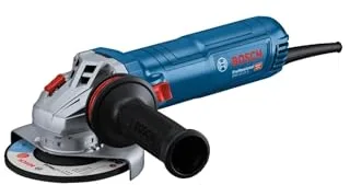 Bosch Professional amoladora angular GWS 12-125 (Ø del disco: 125 mm, potencia 1200 W, protección contra rearranque, incl. empuñadura auxiliar antivibración, llave de dos agujeros)