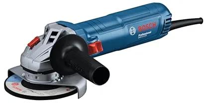 Bosch Professional amoladora angular GWS 12-125 (Ø del disco: 125 mm, potencia 1200 W, protección contra rearranque, incl. cubierta protectora, tuerca de apriete, empuñadura auxiliar estándar)