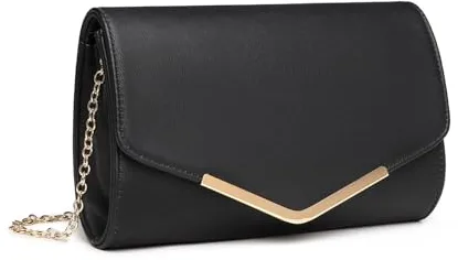 Miss Lulu Bolso Mujer Bandolera Pequeño, Clutch para Fiesta - Ideal para Fiestas y Movilidad Diaria - Con Espacio Especial para Teléfono - Duradero y Estiloso