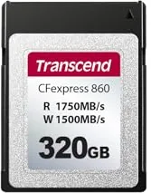 Transcend Tarjeta de Memoria CFexpress 860 Tipo B 320GB - TS320GCFE860