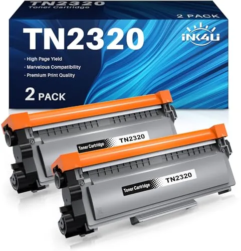 INK4U TN2320 Tóner Compatible con Brother TN2320 para Brother HL-L2300D HL-L2340DW DCP-L2520DW DCP-L2500D DCP-L2540DN MFC-L2720DW MFC-L2740DW MFC-L2700DW