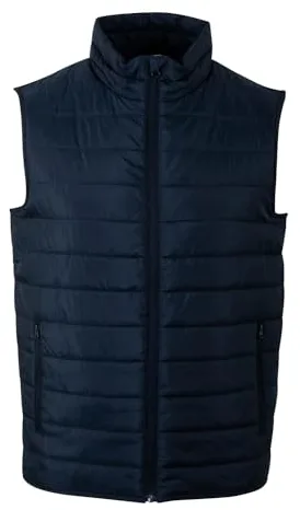 Mukua Melton; Chaleco Unisex Acolchado Ligero; Color Navy; Talla L