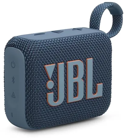 JBL GO 4, Altavoz inalámbrico portátil con Bluetooth, resistente al agua y al polvo IP67, hasta 7h de reproducción más 2h extra con Playtime Boost, azul
