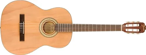 Fender FA-25N Alternative Series Guitarra Clásica Acústica, Guitarra para Principiantes, con 2 Años de Garantía, Natural