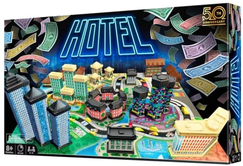 OOBA Ltd. - Hotel - Juego de Mesa estratégico - Juego Familiar a Partir de 8 años para 2-4 Jugadores - Juego de Mesa para Familias - 40 Minutos - Español