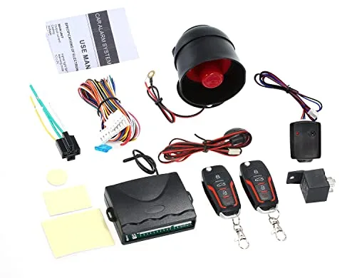 Mulcort Sistemas de Alarma para Auto, Kit Central Remoto automático Cierre centralizado con Control Remoto Cerradura de Puerta Sistema de Entrada sin Llave para vehículos