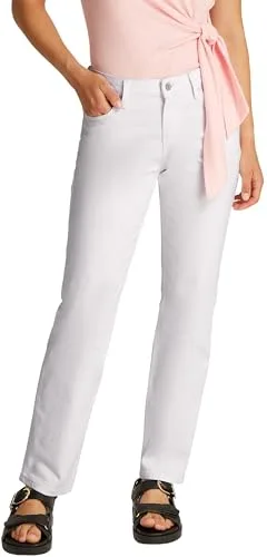 Tommy Hilfiger Vaqueros Mujer Classic White Straight Fit, Blanco (TH Optic White), 28W/25L