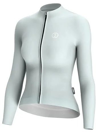 INBIKE Maillot Ciclismo Mujer Largo Ropa Bici MTB Carretera Bicicleta Outdoor Deporte Secado Rápido Transpirable Camiseta Manga Montaña Bolsillos Reflectantes Verde M
