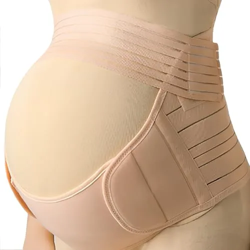 Faja Embarazadas Sujeción Cinturón de Maternidad Cinturón Embarazada Ajustable, Cinturón Apoyo Embarazada Transpirable, Apoyo Durante Embarazo, para Espalda, Pelvis, Caderas, Abdominals Premamá Banda
