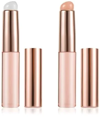 2 uds Cepillo de Labios de Silicona, Aplicador de Máscara de Labios con Tapa Multifuncional Pincel de Maquillaje para Lápices Labiales Brillo de Labios Bálsamo Labial Corrector y Arte de Uñas