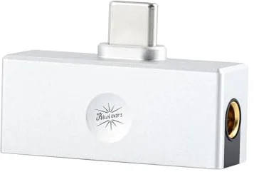Linsoul Kiwi Ears Allegro Mini DAC portátil, Amplificador de IEM, Salida USB C a 3,5/4,4 mm, con Chip Personalizado, Alta resolución 32bit/384 kHz, para Auriculares HiFi (Plata)