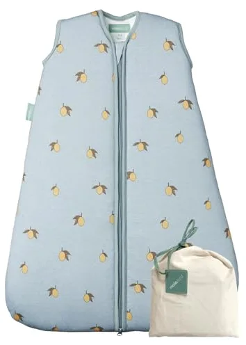 molis&co - Saco de Dormir para bebé 2.5 TOG - 70 cm (0-6 Meses) - Saco Dormir Bebe Invierno (Unisex) - 100% algodón (Oeko-Tex 100) - Acolchado, Suave y Cálido - Colima