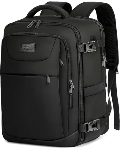 LYNXCHER Mochila Viaje Cabina Avion 40x20x25 para Ryanair Mochila de Viaje Equipaje de Mano Pequeñas Mochila 20L de Mano Bolso Viaje Hombre Mujer para Portatil de 14 Pulgadas Negro