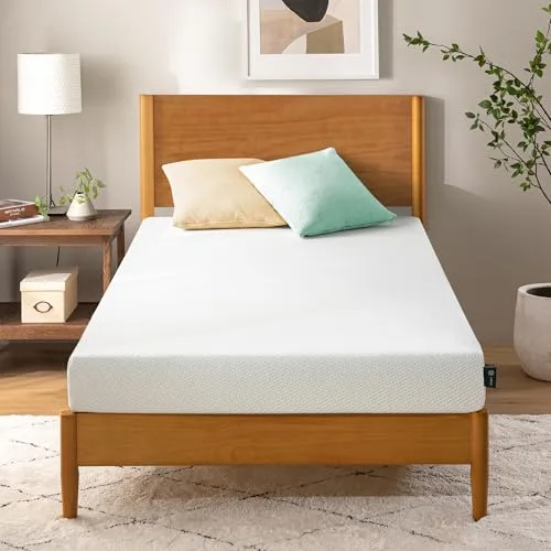 Zinus Colchón 90 x 190 cm con Soporte Ergonómico - Altura 11 cm - Colchón Hipoalergénico - Firmeza Media - Certificado Oeko-Tex