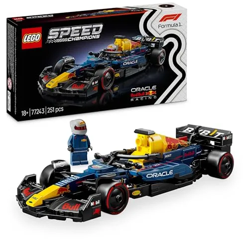 LEGO Speed Champions Coche de Carreras Oracle Red Bull Racing RB20 F1 Maquetas para Construir para Adultos con 1 Minifigura de Piloto de Fórmula 1, Regalo para Hombres y Mujeres Coleccionistas 77243