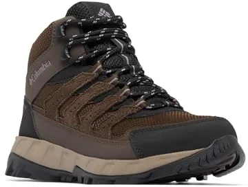 Columbia Women's Strata Trail Wp Mid Rise Trekking and Hiking Boots, Cordovan Granite Purple, 39 EU