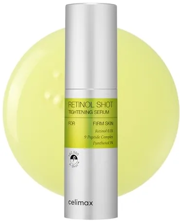 celimax Sérum Reafirmante Vita A Retinol Shot Con Vitamina A Pura, Retinol, Péptidos, Minimizador De Poros, Arrugas Y Líneas De Expresión, Para Una Piel Más Firme (30 Ml)