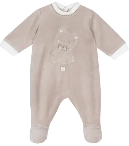 Chicco, Pijama de Bebé de Suave y Cálida Chenilla, con Cómoda Abertura con Solapa, Adecuado para el Invierno, Ropa de Bebé para Niño y Niña 0-24 Meses, Designed in Italy