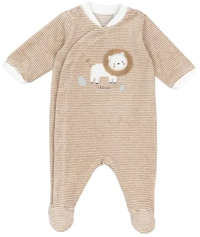 Chicco, Pijama de Bebé de Suave y Cálida Chenilla con Cómoda Abertura Frontal, Adecuado para el Invierno, Ropa para Bebé 0-24 Meses, Designed in Italy