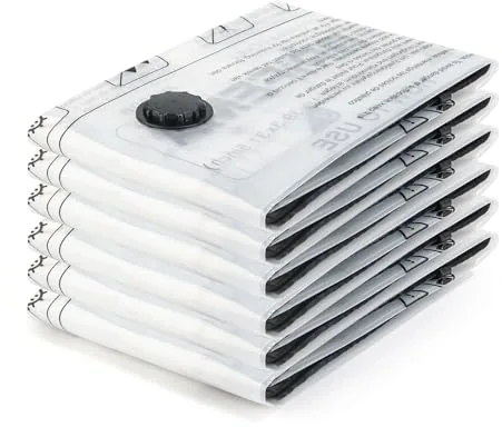 GRIFEMA GH83-8, 6 Piezas Bolsas de Almacenamiento al Vacío 100x80 cm, Ahorro de Espacio para Ropa de Cama, Edredones, Mantas y Viajes, Bolsas Vacio Ropa Reutilizable