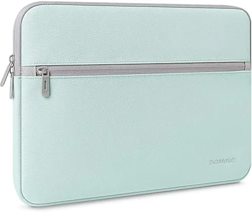 DOMISO Funda Protectora para Portátil de 15,6-16 Pulgadas Bolsa Antisp Salpicaduras Compatible con MacBook Pro 16" M4/M3/M2, DELL XPS 16, HP Envy 15, Lenovo IdeaPad 5 / Flex 5, Verde Menta
