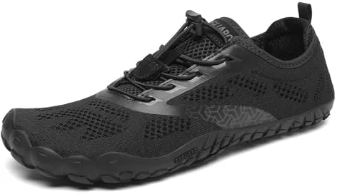 SAGUARO Zapatillas Barefoot Hombre Mujer Zapatillas Minimalistas Zapatos Barefoot Calzado Minimalistas Zapatillas de Trail Running Barefoot Shoes para Zero Drop Suela Vantablack,Gr.43