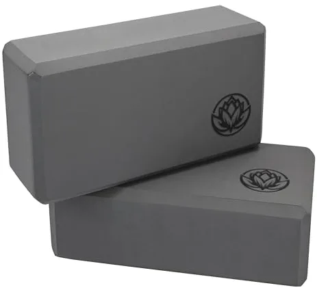 VonBueren 2 x Bloque de Yoga | 22 x 12 x 7,5 cm por bloque | Bloques de yoga para mujeres y hombres en EVA | Bloques para Pilates