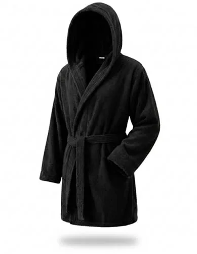 Top Towel - Elegant - Albornoz Mujer y Hombre 100% Algodón, 500 g/m² - Opción con Capucha o Sin Capucha - Suave y Absorbente para Ducha, Spa y Piscina