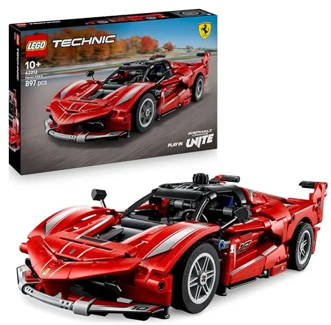 LEGO Technic Ferrari FXX K - Maqueta de Coche de Carreras de Juguete con Motor V12, Diferencial y Pistones Móviles - Regalo para Niños y Niñas de 10+ Años 42212