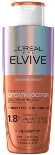 L'Oréal Paris Elvive Growth Booster Champú Anticaída 200ml Sin Sulfatos* (*sin tensioactivos sulfatados)