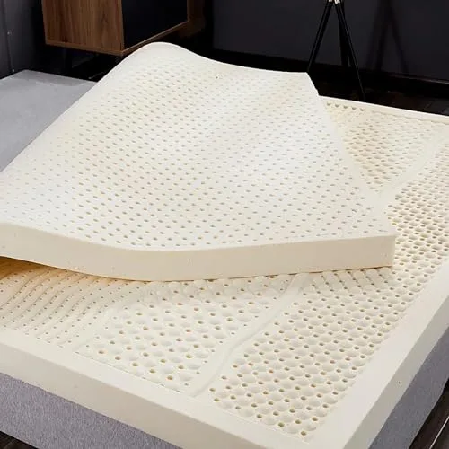 Colchón de látex 100 % natural, tamaño King, 150 x 190 cm, incluye funda para cama individual, doble, Queen, individual, matrimonial, 2,5 cm de grosor