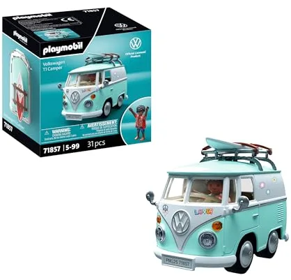 PLAYMOBIL | Collector Cars | Volkswagen T1 Camper | Coche de colección para Adultos y niños | con Pegatinas para Personalizar | Regalo para Fans de Autos | Diseño detallado | 71857